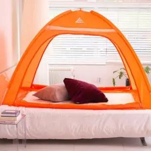 난방텐트 원터치 침대 방한 보온 실내 바닥 양문형 (WFJPN8Y)