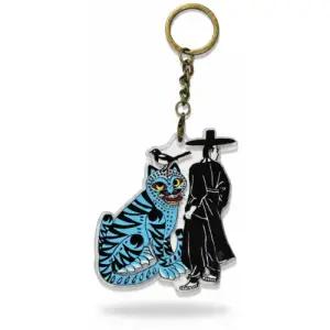 선비와 블루 호작도 까치호랑이 아크릴 키링 국내생산