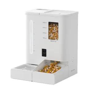 넥스트유 펫지니 강아지 고양이 듀얼 자동 급식기 급수기 CCTV 홈캠 올인원