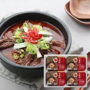 육개장 국밥 소고기 갈비 육수 진국 냉동 즉석 간편식 1kg 4개