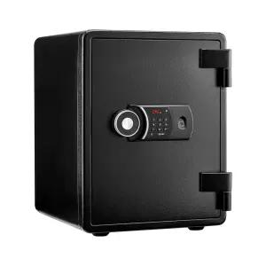 선일금고 루셀 NEW YES-031DF 블랙 친절한 음성안내 지문인식 내화금고 63kg 서랍 선반 경보기장착