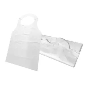 일회용 비닐 앞치마 100매 _ 턱받이 국산 식당용