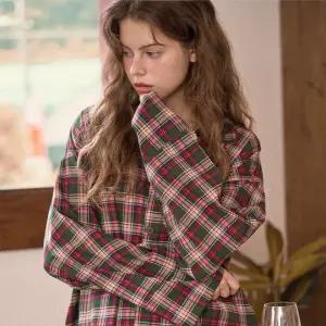 코튼라이크 노엘 긴팔 커플 잠옷 세트