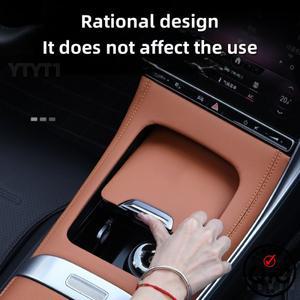 메르세데스-벤츠 GLC300 새로운 C 클래스 가죽 센터 컨트롤 패널 인테리어 보호 필름 수정 액세서리