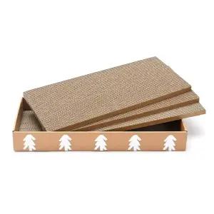 가또나인 4PC 무지 화이트 트리 고양이 스크래쳐