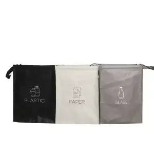 재활용 분리수거함 가방 3단 쓰레기분리배출 통