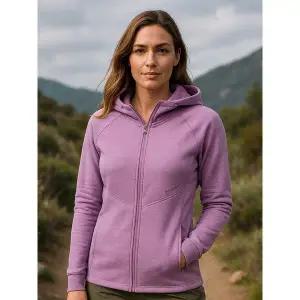 [아웃도어스/마운티아]여성 스트레치 후드 트레이닝 자켓 핑크_1MQJKF2503