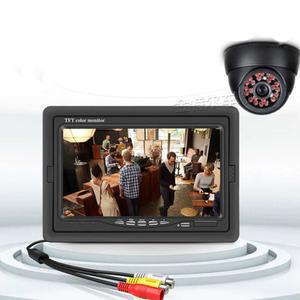 올인원 무선 매장 10미터 5m 감시 모니터 방범용 방범 세트- 비디오 배선 7인치 세트 카메라