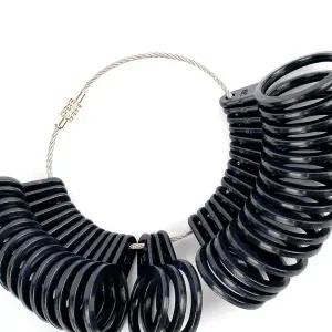 플라스틱링게이지 반지호수측정링 반지사이즈측정기 손가락링사이즈도구