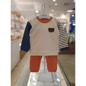 아가방 세이브존03 아가방 오렌지 리트 상하 세트 AG01Q757618A