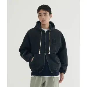 커버낫 COVERNAT 데님 후드 자켓 Black CO2503JK52BK 385120