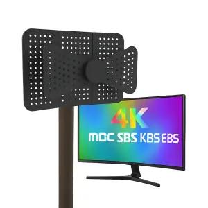 옥외용 4K UHD DTV 안테나 지상파 수신기 USB증폭기 디지털 티비 방송 실외용 가정용 디지탈 공중파 연결