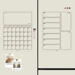 뚜뚜아트 비스포크 오브제 냉장고 달력 접착 스케줄 x 1개 (월간/주간/무지)