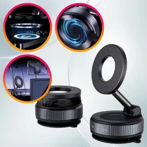 맥세이프 차량용 거치대 진공흡착 720도 3방향 각도조절 대시보드 자석 스마트폰 거치 2컬러