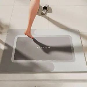 소프트 규조토 발매트 2종세트 그레이 화장실 현관