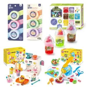 촉감놀이 장난감 모음 /도우/클레이/슬라임/폼클레이