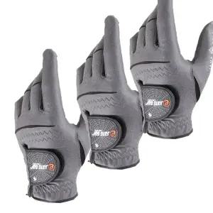 자마골프 극세사 기능성 E 남성골프장갑 왼쪽(좌) 21호 3장 왼손착용 그레이