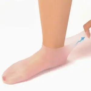 1쌍 덧신 실리콘 보습 양말 발커버 발보습 발각질 뒤꿈치 풋케어 삭스 보습 굳