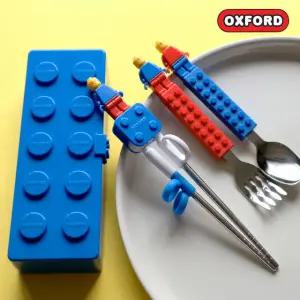 옥스포드 블럭 스텐3종 케이스세트/ 유아 레고수저세트 장난감 구디백 문방구 커트러리