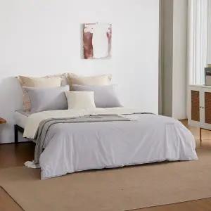 [소프라움](센텀시티점)바울3 60수 바이오워싱 면 양모 차렵이불 세트 Q (사계절)