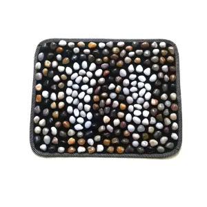 지압판 돌 지압매트 블랙 발 1개 천연 자갈