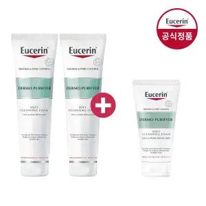 [유세린]더모퓨리파이어 소프트 클렌징 폼 150ml 2개 [증정]클렌징폼 50g
