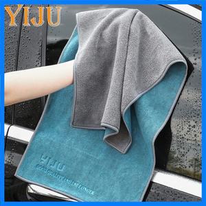 마이크로 화이버 세차 타월 75X35cm 보푸라기없는 자동차 청소 타월 울트라 소프트 건조 천 자동차 자세히