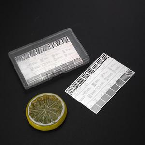 커피 참조 카드 금속 측정 스틱 도구 크기 눈금자 그라인더 액세서리