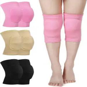 요가 치어리딩 폴 플로어 댄스 배구를 위한 유르좀 3켤레 무릎 패드 여성 보호 논슬립