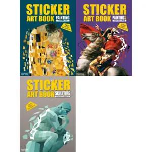 [싸이프레스] 싸이프레스 스티커 아트북 명화 + 세계의 조각 세트 (전3권) .