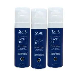 스미브 락토바이오 유산균 염색샴푸 단백질 흰머리 새치커버 블랙 200ml 3개