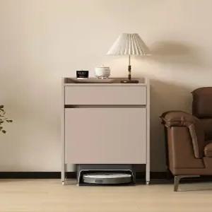 로봇 청소기 수납장 서랍장 선반 다용도 거실 도어형 보관함 정리함 베란다 모듈 틈새장 다용