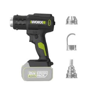 웍스 충전 디지털 열풍기 베어툴 20V WU040.9 히팅건