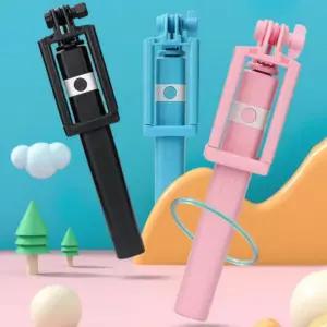 유선 셀카봉 핸드폰 가벼운 휴대용 여행 C타입