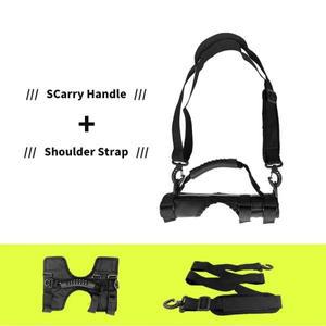 접이식 자전거 캐리어 핸들 Brompton 사이클링 프레임 용 핸드 그립 어깨 스트랩 액세서리 운반