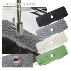 싱크대물막이 물튀김 방지 가드 실리콘 싱크대 수도꼭지 매트 주방 배수구 패드 보호 배수 재단