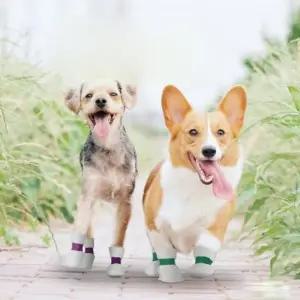 강아지 일회용 신발 반려견 산책 용품 부직포 밴드 부츠 발붕대 발토시 애견 슈즈 20P