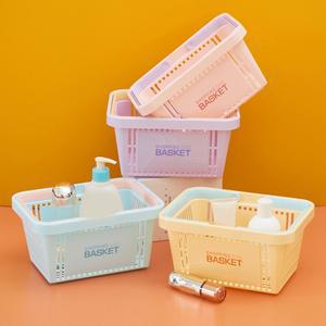 산리오 헬로키티 귀여운 미니 편지 데스크탑 보관 바구니 휴대용 목욕 학생 문구 세면 용품 화장품 정리