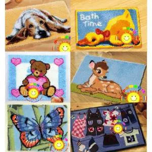 스킬자수 집콕취미 도안 세트 직장인 매트 DIY 래치훅 러그 취미