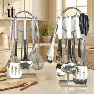 국산 스텐 키친툴 9종 조리도구 거치대 세트