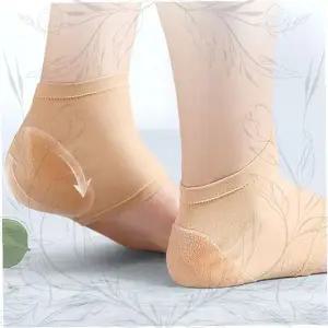 고탄성 발뒤꿈치 보습 양말 발꿈치 패드 굳은살 패치 각질 제거 실리콘