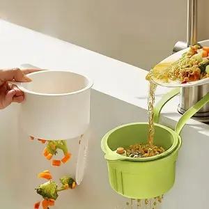 싱크대 음식물쓰레기 물빠짐 거름망 원터치 비움 분리세척 다용도 거치대 식당 주방용