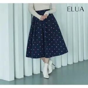 [엘루아][엘루아] 도트 스커트_네이비