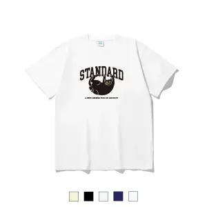 매장정품 1989스탠다드 1989STANDARD BLACK CAT 쿨 코튼 오버핏 반소매SISSTD-0190 5017001437 105889