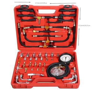 TU-443 연료 분사 압력 테스터 키트 0-140 PSI 프로 자동차 게이지 (대부분의 및 트럭에 적합)