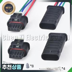 4핀 자동차 커넥터 배기관 전자 밸브 플러그 압력 센서 와이어 하네스 805-122-586 For BMW Benz