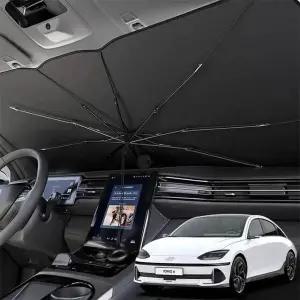 아이오닉6 자동차 원터치 햇빛가리개 우산타입