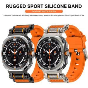 삼성 갤럭시 워치 울트라 2025 47mm용 고급 실리콘 밴드, 갤럭시 워치 울트라 47mm용 스포츠 스트랩, 틈새