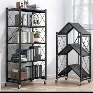 홈쇼핑 TV 수납 철제 접이식 원터치 3단 4단 폴딩선반 완판 다용도 3초 5단 접어지는