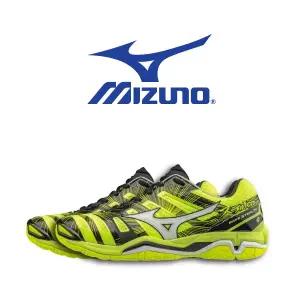 미즈노 웨이브 스텔스 4 옐로우 배드민턴화 인도어화 슈즈 X1GA160046